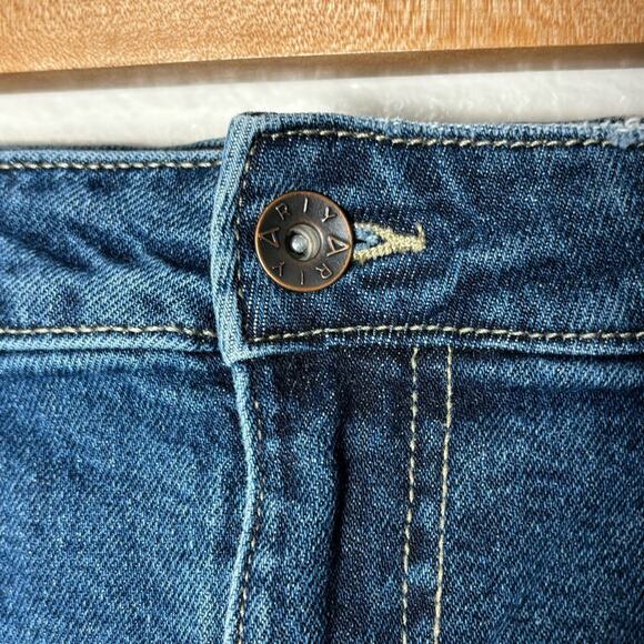 ARIYA Shorts Women's 11/30 Curvy High Rise Distressed Cut Offs Med Blue - Picture 10 of 15